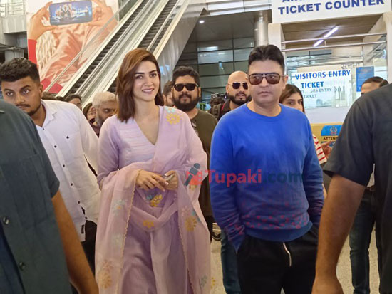 Adipurush Team Lands In Hyderabad For Screening